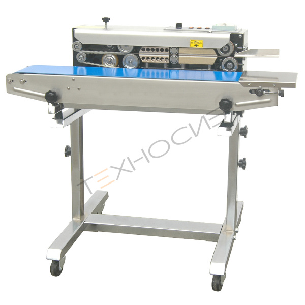 Роликовый конвейерный запайщик горизонтальный на консоли FRB-770III SS (нерж.) Техно-Сиб - Купить с доставкой по всей России 