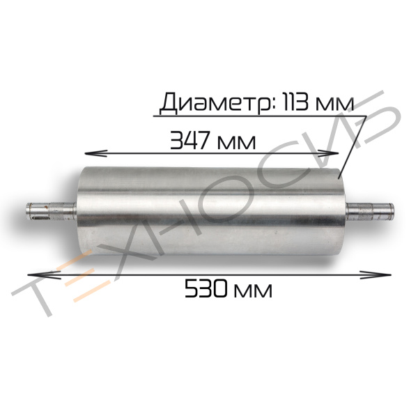 Валки тестораскаточные для YP-350 (нерж., комплект из 2 шт) Техно-Сиб - Купить с доставкой по всей России 2