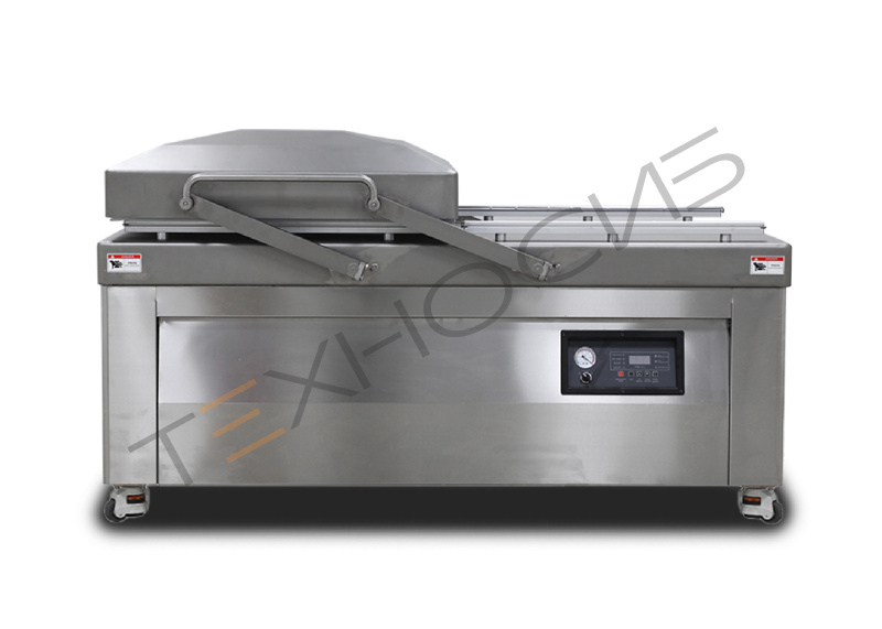 Напольная двухкамерная вакуум-упаковочная машина HVC-720S/2B-G SS (нерж., газ, электр. панель, 380В)  Техно-Сиб - Купить с доставкой по всей России 2