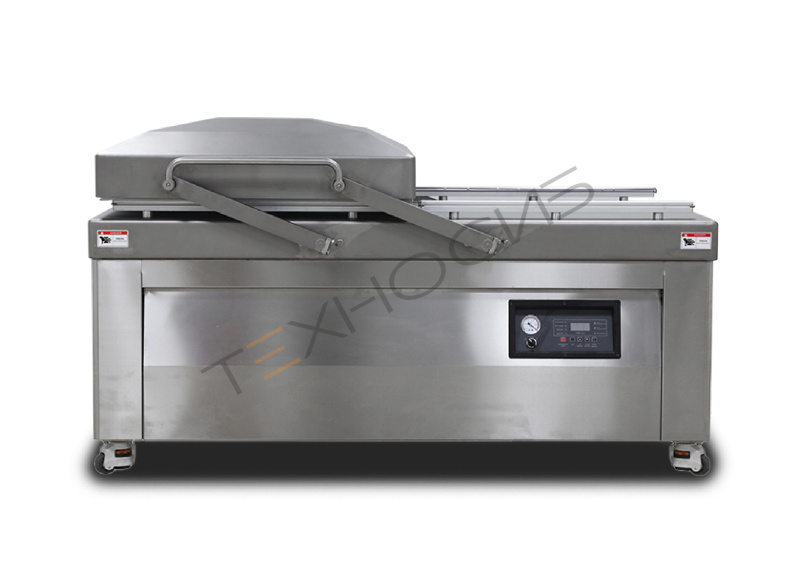 Напольная двухкамерная вакуум-упаковочная машина HVC-720S/2B-G SS (нерж., газ, электр. панель, 380В)  Техно-Сиб - Купить с доставкой по всей России 2