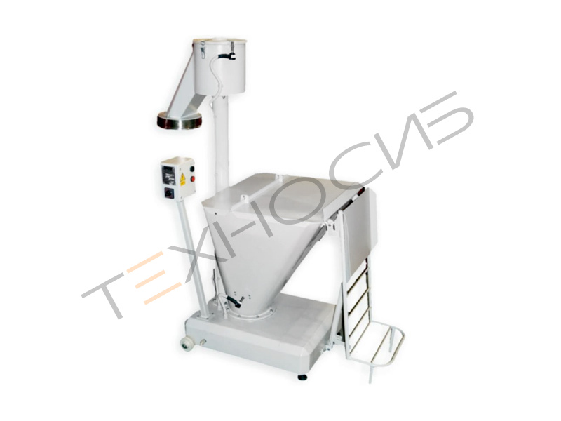 Мукопросеиватель вертикальный  МПВЕ-4 с мешкоопрокидывателем Техно-Сиб - Купить с доставкой по всей России