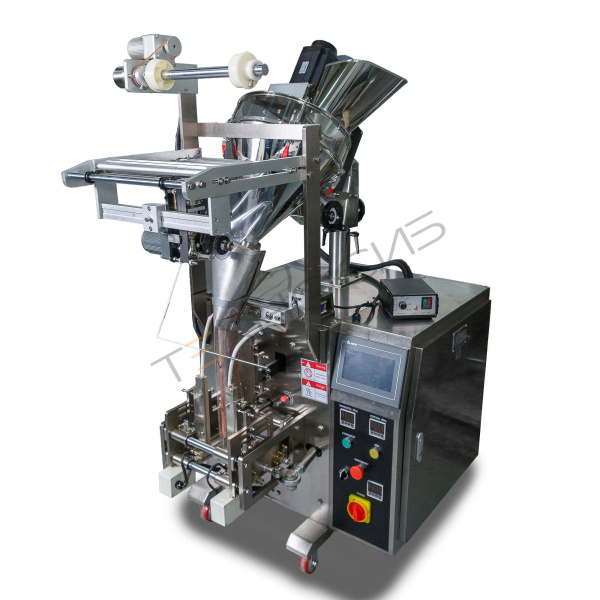 Машина для упаковки трудно-сыпучих продуктов и порошков DXDF-100AX (15-100 мл,4-х шовн., шир.пленки 240 мм, насечка, датер HP-241G, зубчатый нож, шов  Техно-Сиб - Купить с доставкой по всей России 