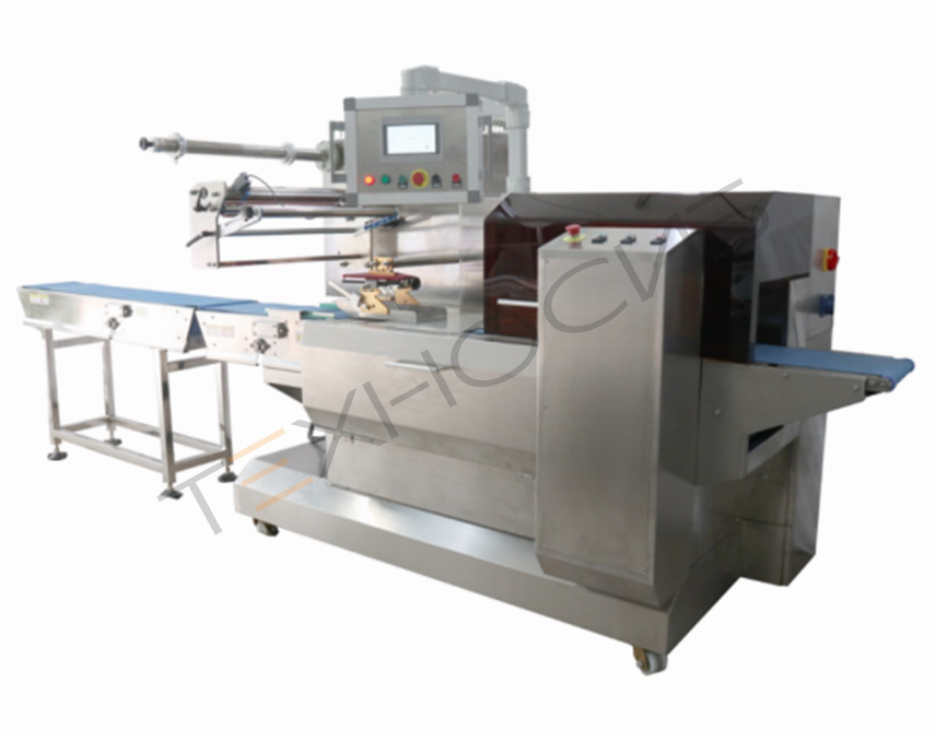 Автоматическая горизонтальная упаковочная машина с губками сопровождения DXDZ-520W Техно-Сиб - Купить с доставкой по всей России