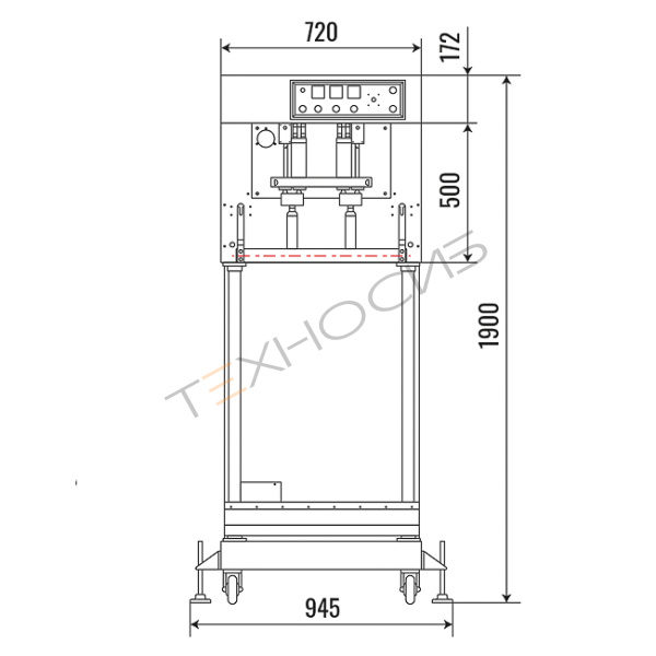 Вакуумный упаковщик DZQ-1000L Техно-Сиб - Купить с доставкой по всей России 6