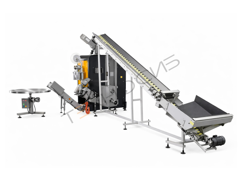 Автоматическая упаковочная линия для штучной упаковки чеснока или лука в сетку SP-4-1 Техно-Сиб - Купить с доставкой по всей России 3