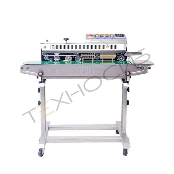 Роликовый конвейерный запайщик горизонтальный на консоли FRBM-810III SS (нерж.) Техно-Сиб - Купить с доставкой по всей России