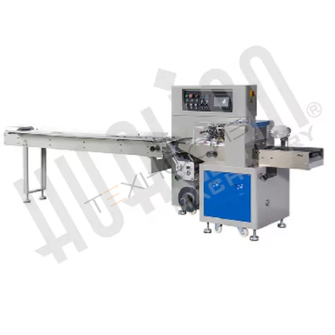 Горизонтальная упаковочная машина DXDZ-250XD  (H-40мм, bag L 65-190mm, S 200mm, регулируемый формирователь, вставки в транспортере) Техно-Сиб - Купить с доставкой по всей России 