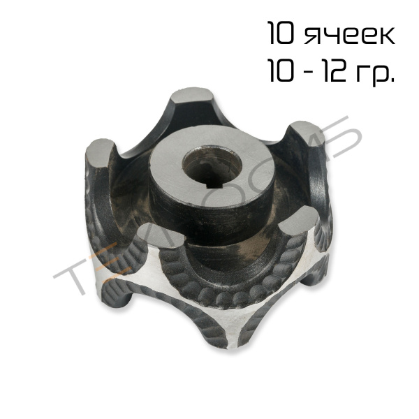 Матрица формующая для JGL-135-5B ( 10 ячеек 10-12 гр.,100*52*10, волнистый край) Техно-Сиб - Купить с доставкой по всей России