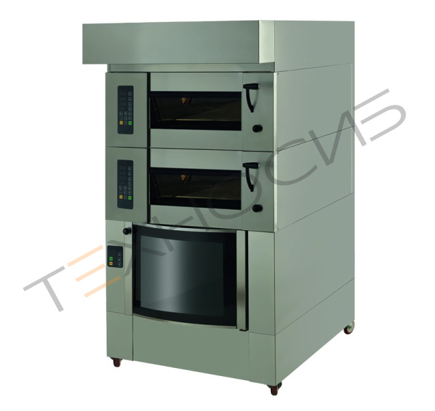 Мини-подовая печь Stone mini 200 под 600*900 мм (2 яруса) + расстойка 12 листов 600*400 + подставка Техно-Сиб - Купить с доставкой по всей России 