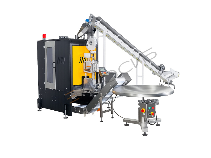 Автоматическая упаковочная линия для штучной упаковки чеснока или лука в сетку SP-4-1 Техно-Сиб - Купить с доставкой по всей России 