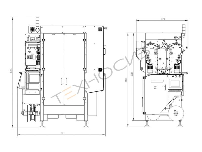 Автоматическая машина для упаковки овощей и фруктов в сетку WD-35 Техно-Сиб - Купить с доставкой по всей России 10