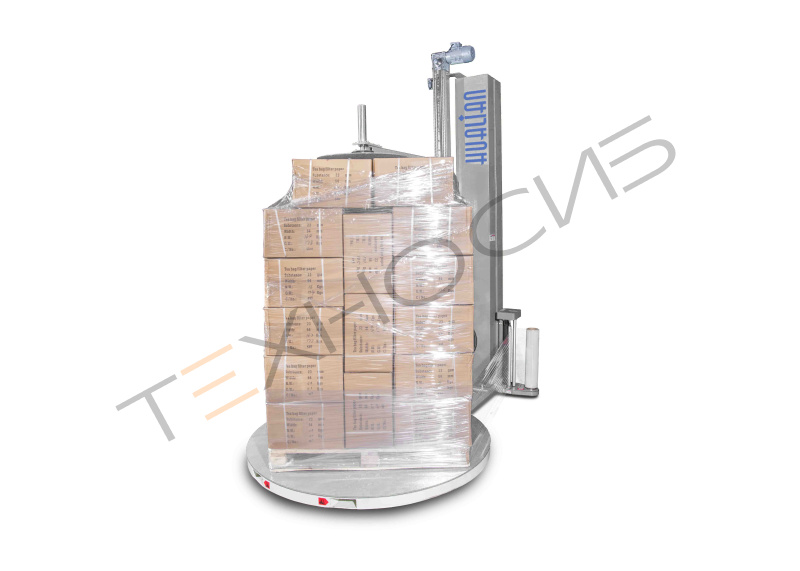 Паллетоупаковщик HL-1650EP Эко с механическим натяжением (с прижимом) Техно-Сиб - Купить с доставкой по всей России 2