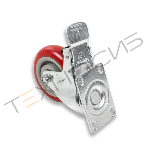 Колесо с тормозом для HVC-410/510 Техно-Сиб - Купить с доставкой по всей России 2