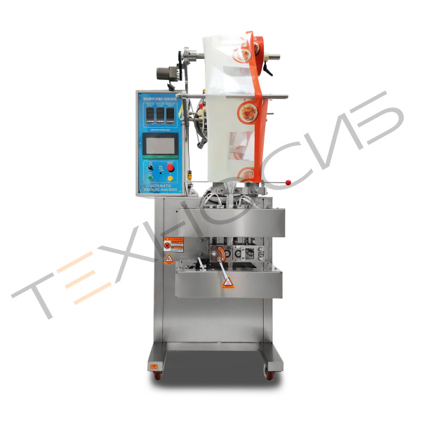 Автоматическая фасовочно-упаковочная машина DXDF-320RH-E (нерж., 4-х шовн. пакет, 15-100 мл, W пленки 240 мм, насечка, зубч. нож) Техно-Сиб - Купить с доставкой по всей России 