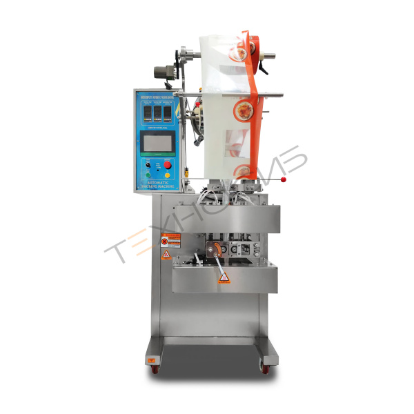 Автоматическая фасовочно-упаковочная машина DXDF-320RH-E (нерж., 4-х шовн. пакет, 15-100 мл, W пленки 240 мм, насечка, зубч. нож) Техно-Сиб - Купить с доставкой по всей России 