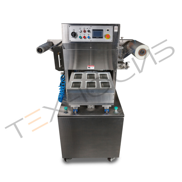 Полуавтоматический запайщик лотков HVT-550M/6 (6 лотков,187*137*40) (нерж., СКИН) Техно-Сиб - Купить с доставкой по всей России 