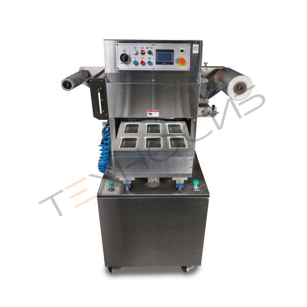 Полуавтоматический запайщик лотков HVT-550M/6 (6 лотков,187*137*40) (нерж., СКИН) Техно-Сиб - Купить с доставкой по всей России