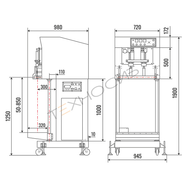 Вакуумный упаковщик DZQ-1000L Техно-Сиб - Купить с доставкой по всей России 4