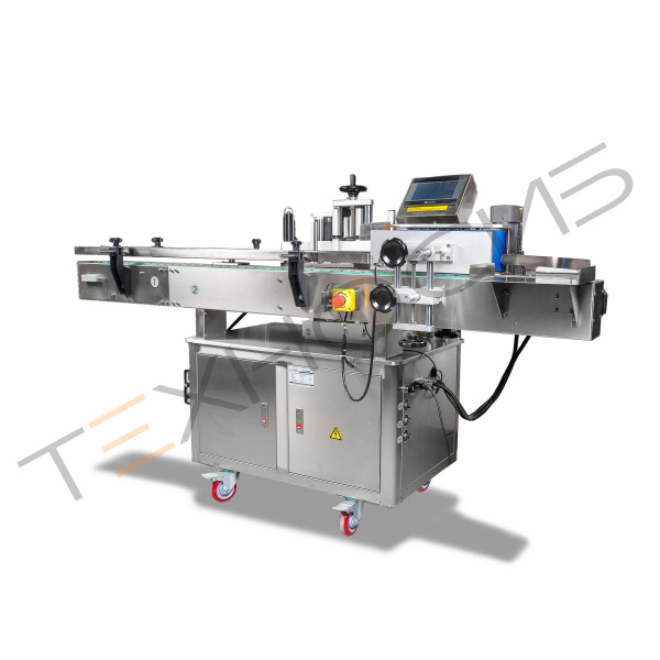 Напольный автоматический этикетировщик для круглой тары с датером HLMT-200D Техно-Сиб - Купить с доставкой по всей России 