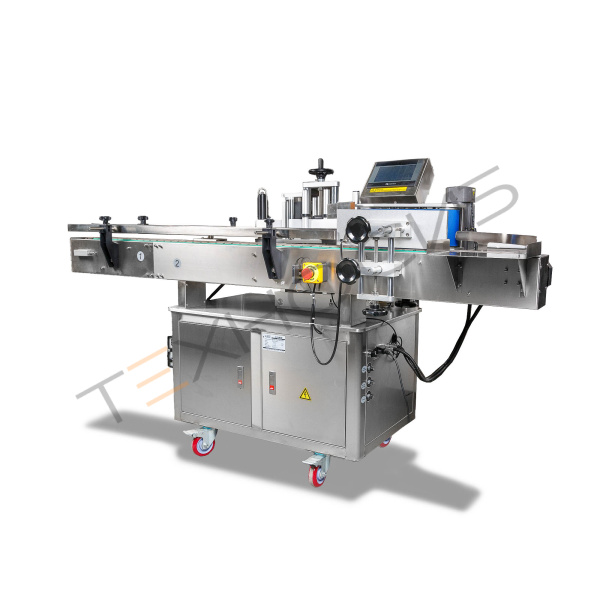 Напольный автоматический этикетировщик для круглой тары с датером HLMT-200D LOW COST Техно-Сиб - Купить с доставкой по всей России