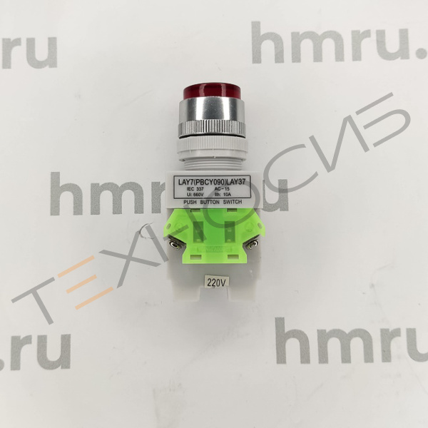 Кнопка LAY7 (PBCY090) LAY37 (красная, с фиксацией) Техно-Сиб - Купить с доставкой по всей России 
