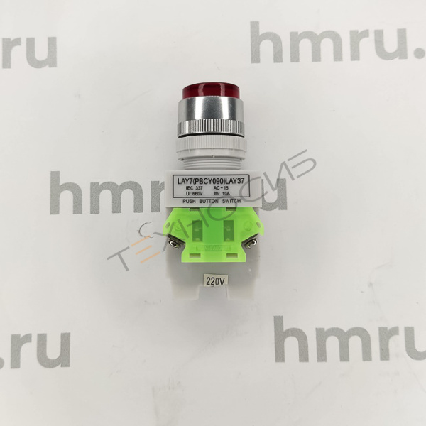 Кнопка LAY7 (PBCY090) LAY37 (красная, с фиксацией) Техно-Сиб - Купить с доставкой по всей России 
