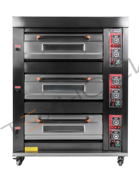 Печь подовая ярусная Miratek BK-39G (газовая) Техно-Сиб - Купить с доставкой по всей России 