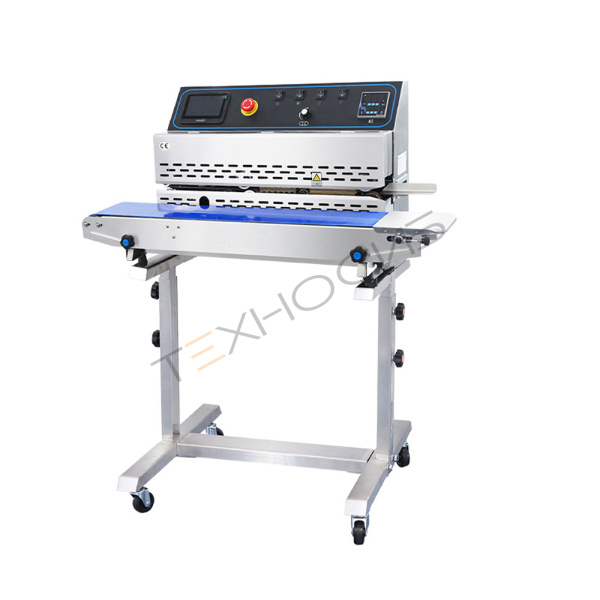 Горизонтальный конвейерный роликовый запайщик FRP-810III (на консоли, каплеструйный принтер) Техно-Сиб - Купить с доставкой по всей России 