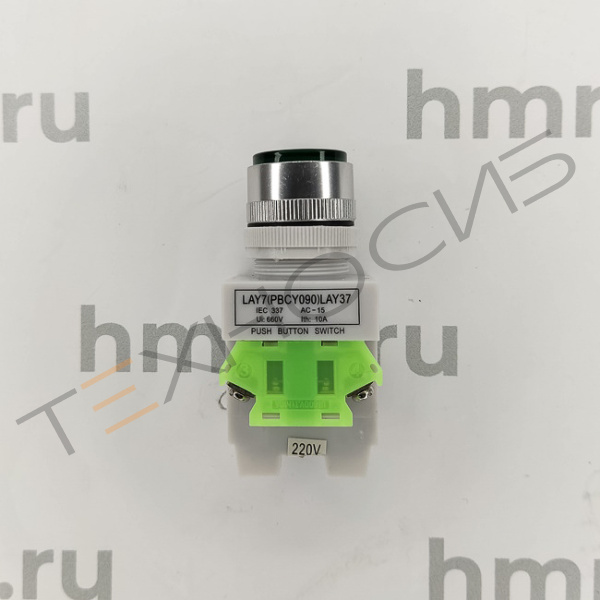 Кнопка LAY7 (PBCY090) LAY37 (зелёная, с фиксацией) Техно-Сиб - Купить с доставкой по всей России 