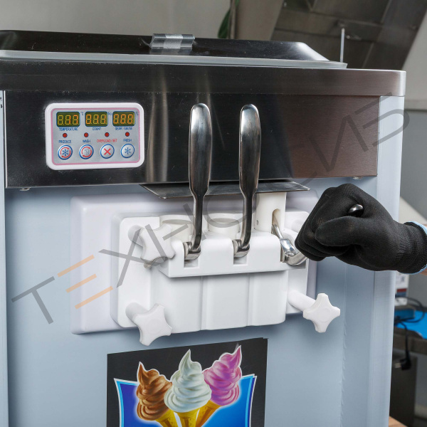 Фризер для мягкого мороженого HIM-03 с функцией ночного хранения и помпой (3 рожка) Техно-Сиб - Купить с доставкой по всей России 17