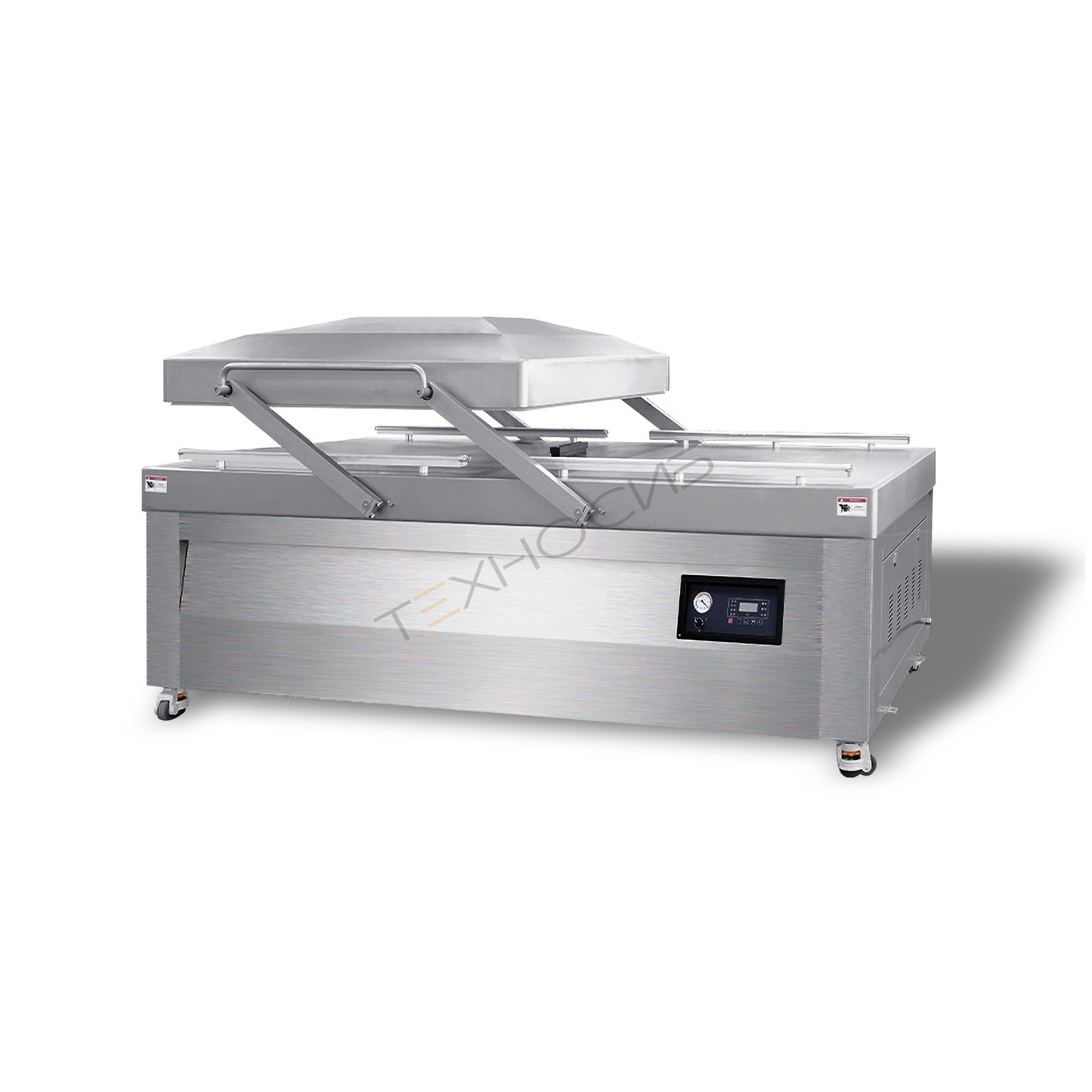 Напольная двухкамерная вакуум-упаковочная машина HVC-1100S/2B (нерж., газ, автоподъем крыш) Техно-Сиб - Купить с доставкой по всей России