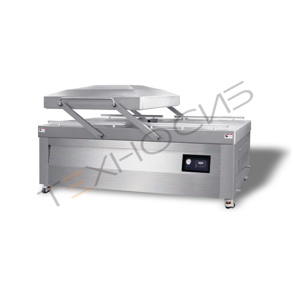 Напольная двухкамерная вакуум-упаковочная машина HVC-1100S/2B (нерж., газ, автоподъем крыш) Техно-Сиб - Купить с доставкой по всей России