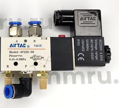 Пневмораспределитель 4V210-08/220V Техно-Сиб - Купить с доставкой по всей России 