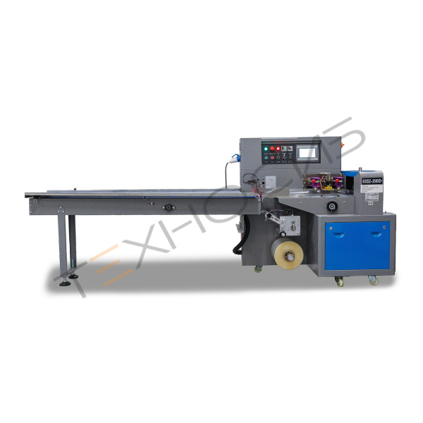 Горизонтальная упаковочная машина DXDZ-250XD (3 servo, лент. 150 мм, рег.форм., min bag L 65, H 40, 2-х позиц.нож) Техно-Сиб - Купить с доставкой по всей России