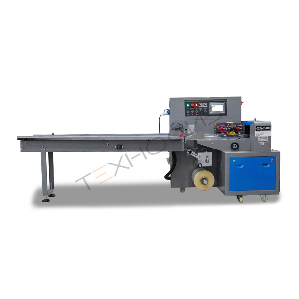 Горизонтальная упаковочная машина DXDZ-250XD (3 servo, лент. 150 мм, рег.форм., min bag L 65, H 40, 2-х позиц.нож) Техно-Сиб - Купить с доставкой по всей России 
