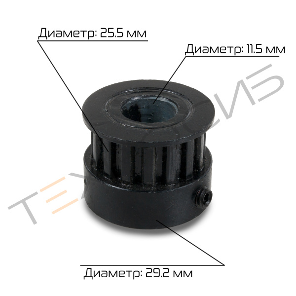 Шкив зубчатый 16T (на двигатель) для MY-300A/MY-420A Техно-Сиб - Купить с доставкой по всей России 5