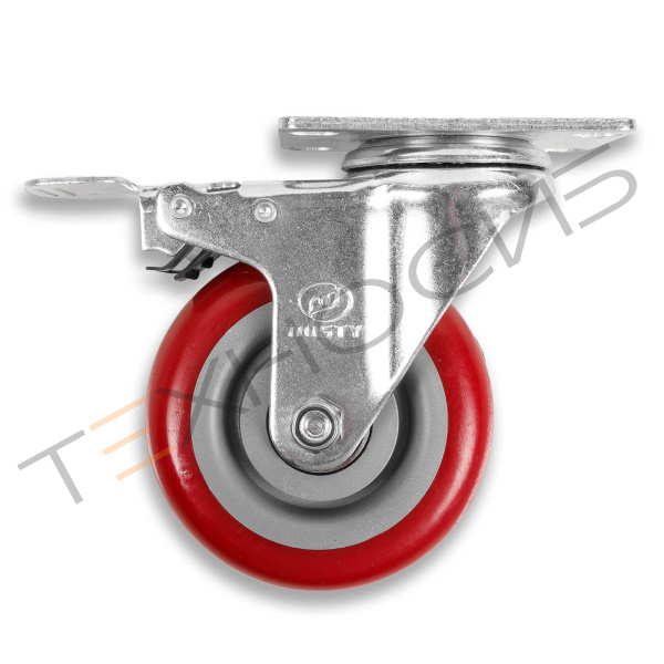 Колесо с тормозом для HVC-410/510 Техно-Сиб - Купить с доставкой по всей России 