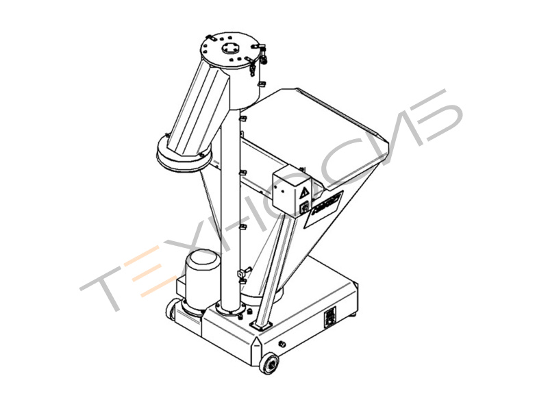 Мукопросеиватель вертикальный  МПВЕ-4 с мешкоопрокидывателем Техно-Сиб - Купить с доставкой по всей России 2