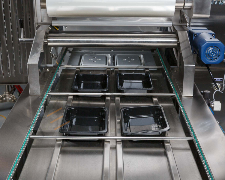 Автоматический запайщик лотков с функцией вакуумной газации HVT-450A/2 V2 (нерж., лоток 187*137) Техно-Сиб - Купить с доставкой по всей России 11