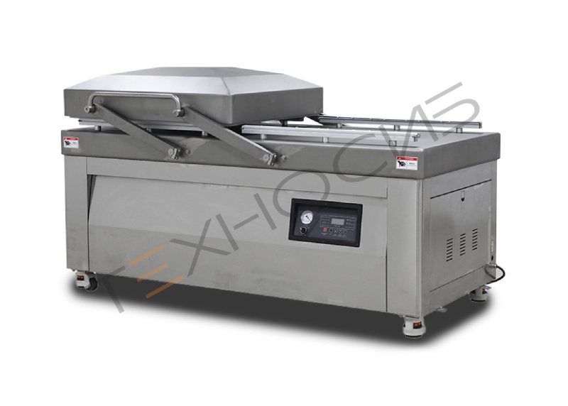 Напольная двухкамерная вакуум-упаковочная машина HVC-720S/2B-G SS (нерж., газ, электр. панель, 380В)  Техно-Сиб - Купить с доставкой по всей России 