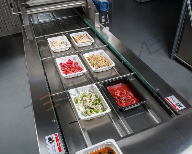 Автоматический запайщик лотков с функцией вакуумной газации HVT-450A/2 V2 (нерж., лоток 187*137) Техно-Сиб - Купить с доставкой по всей России 5