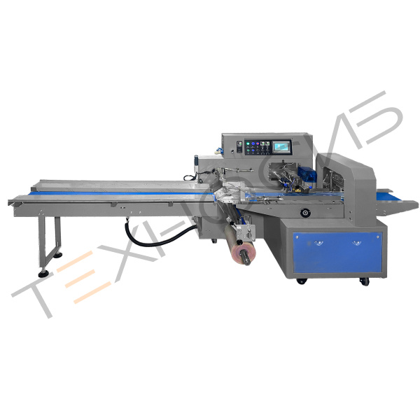 Горизонтальная упаковочная машина DXDZ-600XD с откачкой воздуха (3 servo, лент. 280 мм, min bag L 180, H max. 100) Техно-Сиб - Купить с доставкой по всей России 