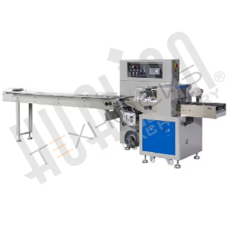 Горизонтальная упаковочная машина DXDZ-250XD  (H-40мм, bag L 65-190mm, S 200mm, регулируемый формирователь, вставки в транспортере) Техно-Сиб - Купить с доставкой по всей России