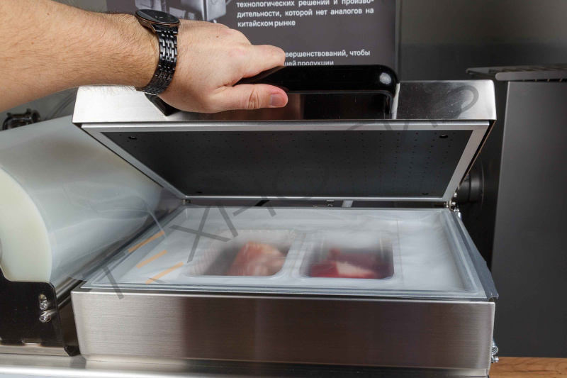 Скин-упаковочная машина HLV-300VST NEW на два лотка (глубина лотка 55 мм) Техно-Сиб - Купить с доставкой по всей России 19