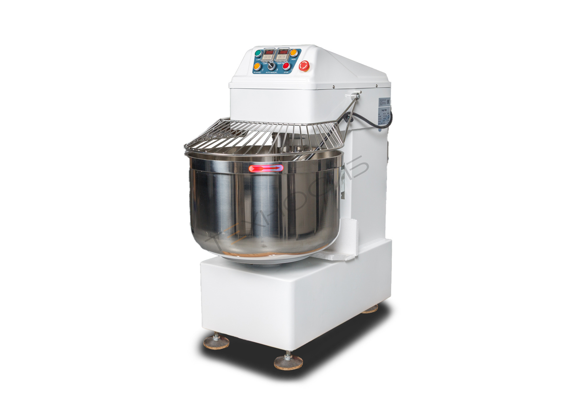 Спиральный тестомес HS80 (380 В)  Техно-Сиб - Купить с доставкой по всей России