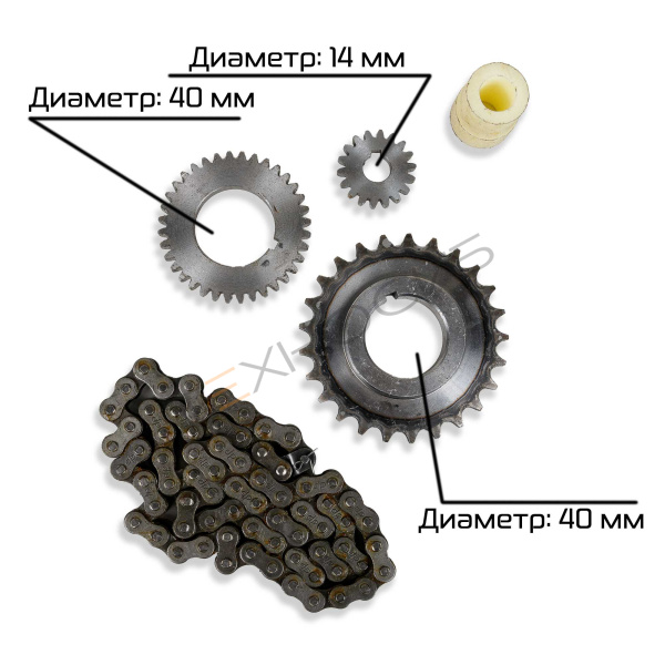 Ведушая и ведомая звезда цепного привода тестошнека JGT-60 HZ (1-16) Техно-Сиб - Купить с доставкой по всей России 8