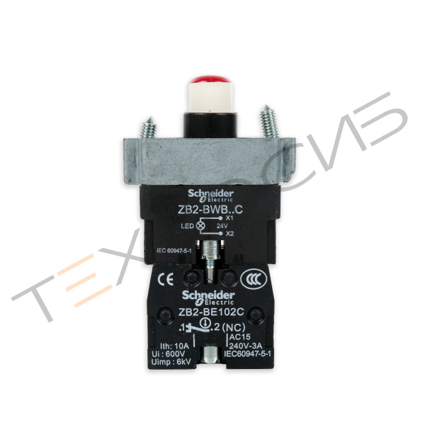 Кнопка с подсветкой (контактная группа, НЗ, красная) (панель управления BSF-5640LG) Техно-Сиб - Купить с доставкой по всей России 