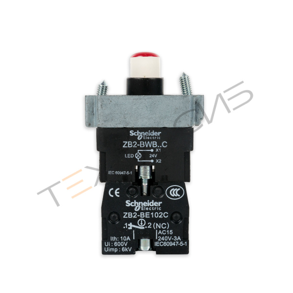 Кнопка с подсветкой (контактная группа, НЗ, красная) (панель управления BSF-5640LG) Техно-Сиб - Купить с доставкой по всей России