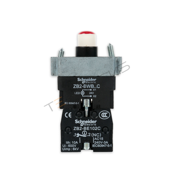 Кнопка с подсветкой (контактная группа, НЗ, красная) (панель управления BSF-5640LG) Техно-Сиб - Купить с доставкой по всей России 