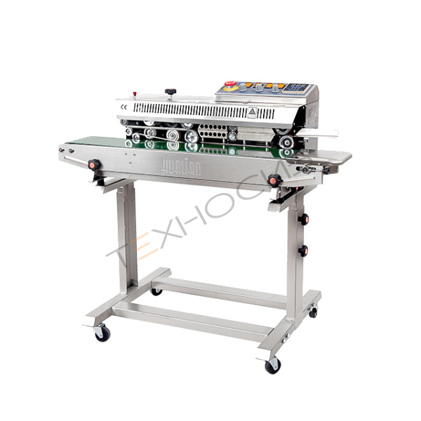 Роликовый конвейерный запайщик горизонтальный на консоли FRBM-810III SS (нерж.) Техно-Сиб - Купить с доставкой по всей России 2